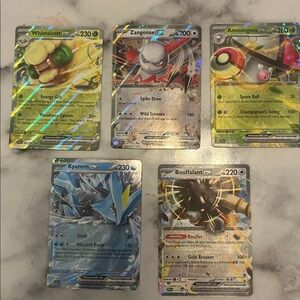 Pokemon EX cards - set of 5 Rare EX Pokemon Cards